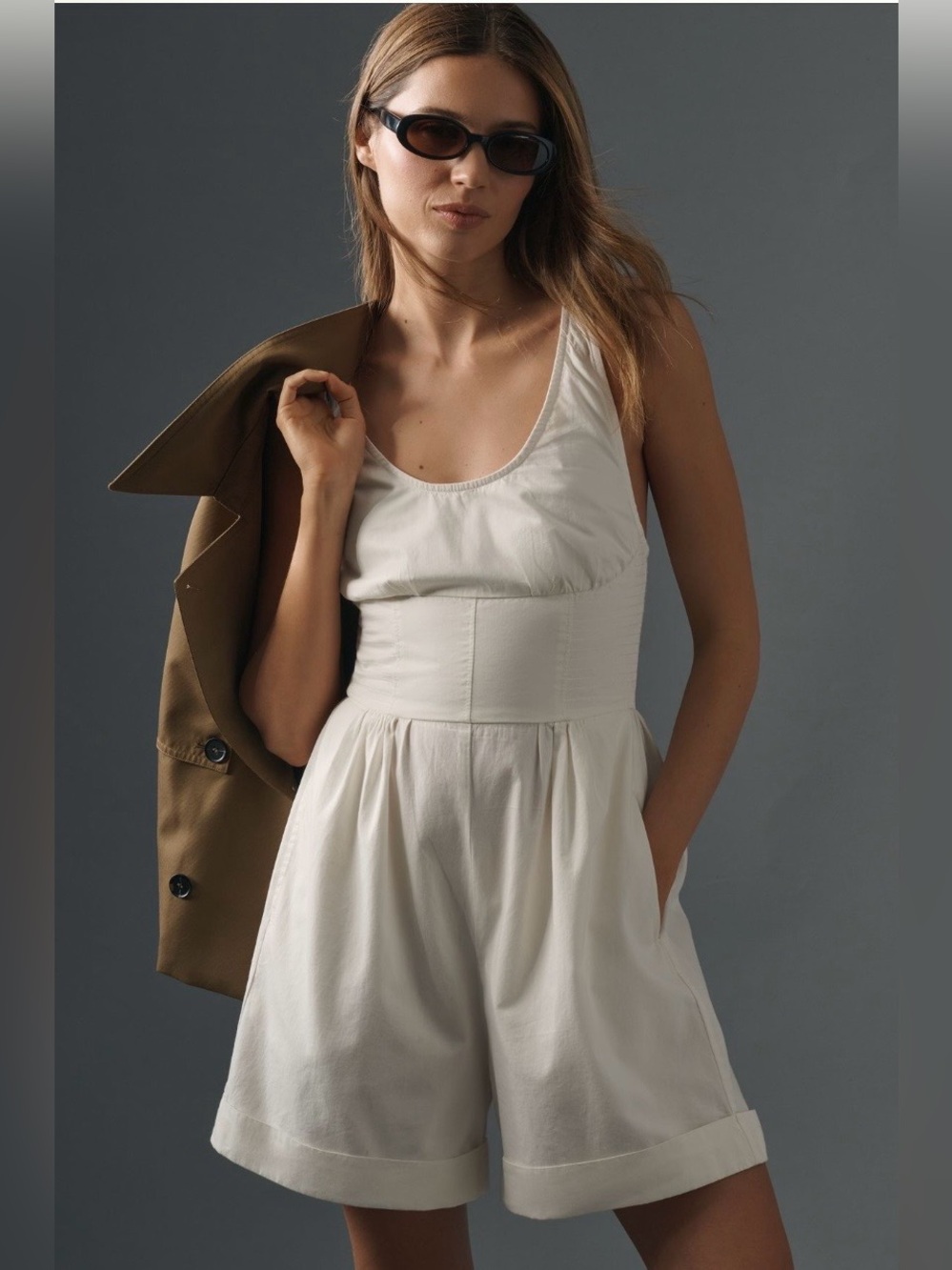 ✨Maeve (NWT) Sleeveless Scoop-Neck Romper Size 6✨
